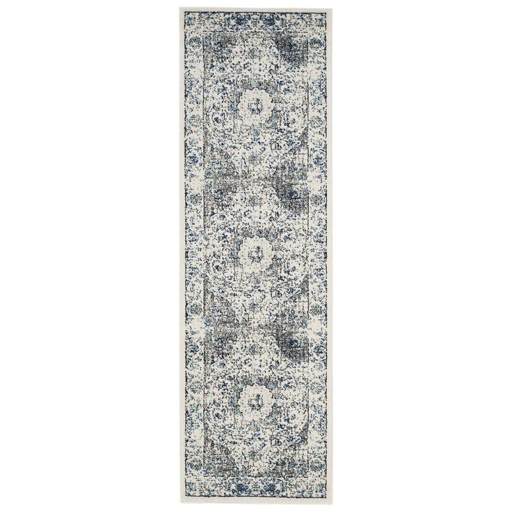 Safavieh Evoke EVK220D 2"2" x 5" Grey and Ivory Runner, , large
