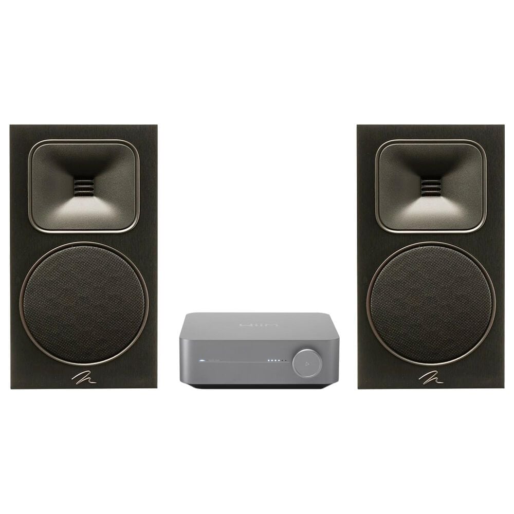 Martin Logan Motion Foundation Bookshelf Speaker and Amplifier in Black and Space Gray, , large