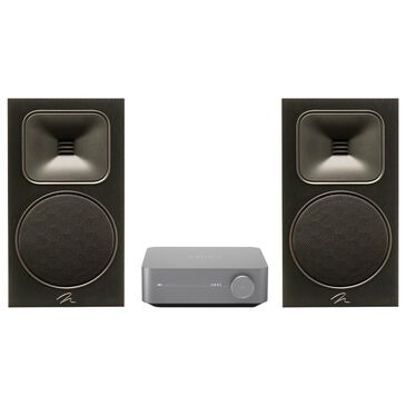 Martin Logan Motion Foundation Bookshelf Speaker and Amplifier in Black and Space Gray, , large