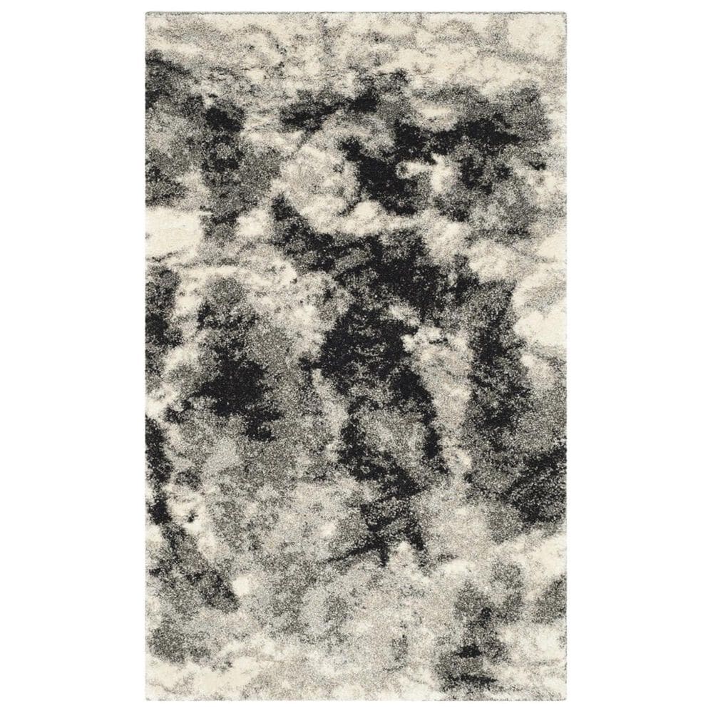 Safavieh Retro RET2141-1180 2"6" x 4" Cream and Grey Runner, , large