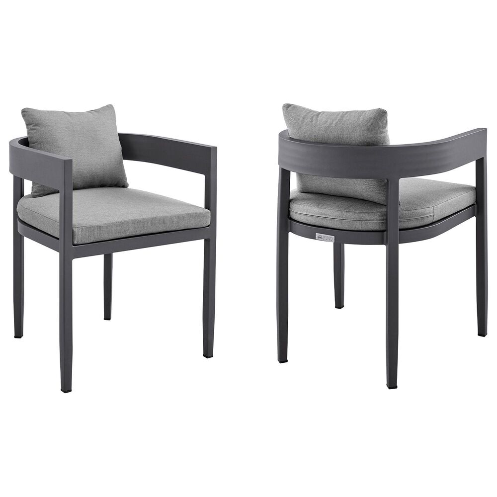 Blue River Menorca Outdoor Dining Chair in Dark Grey (Set of 2), , large