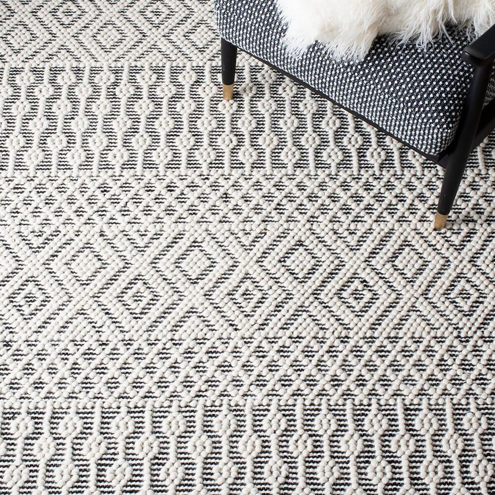 Safavieh Natura NAT852Z 4&#39; x 6&#39; Ivory and Black Area Rug, , large