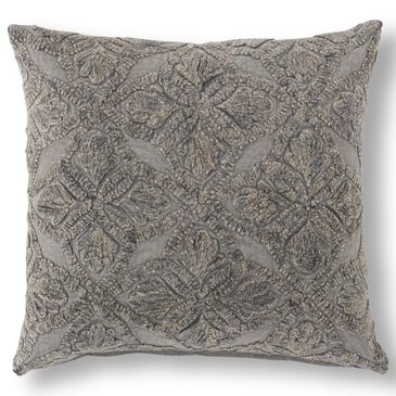 K & K Interiors 20" Square Throw Pillow in Gray, , large