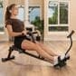 Sunny Health & Fitness Smart Adjustable Rower in Black, , large