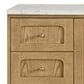 James Martin Vanities Laurent 60" Single Bathroom Vanity in Light Natural Oak with 3 cm Victorian Silver Quartz Top and Rectangular Sink, , large
