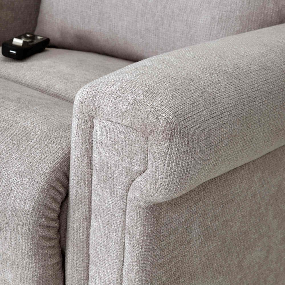 Moore Furniture Apex Lift Chair with Power Headrest, Heat, and Massage in Princeton Platinum, , large