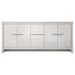 Lexora Home Lafarre 80" Double Bathroom Vanity in White with 2 cm White Cultured Marble Top and Rectangular Sinks, , large