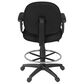 Regency Global Sourcing Comfort Series Swivel Computer Task Chair with Adjustable Arms and Drafting Kit in Black, , large