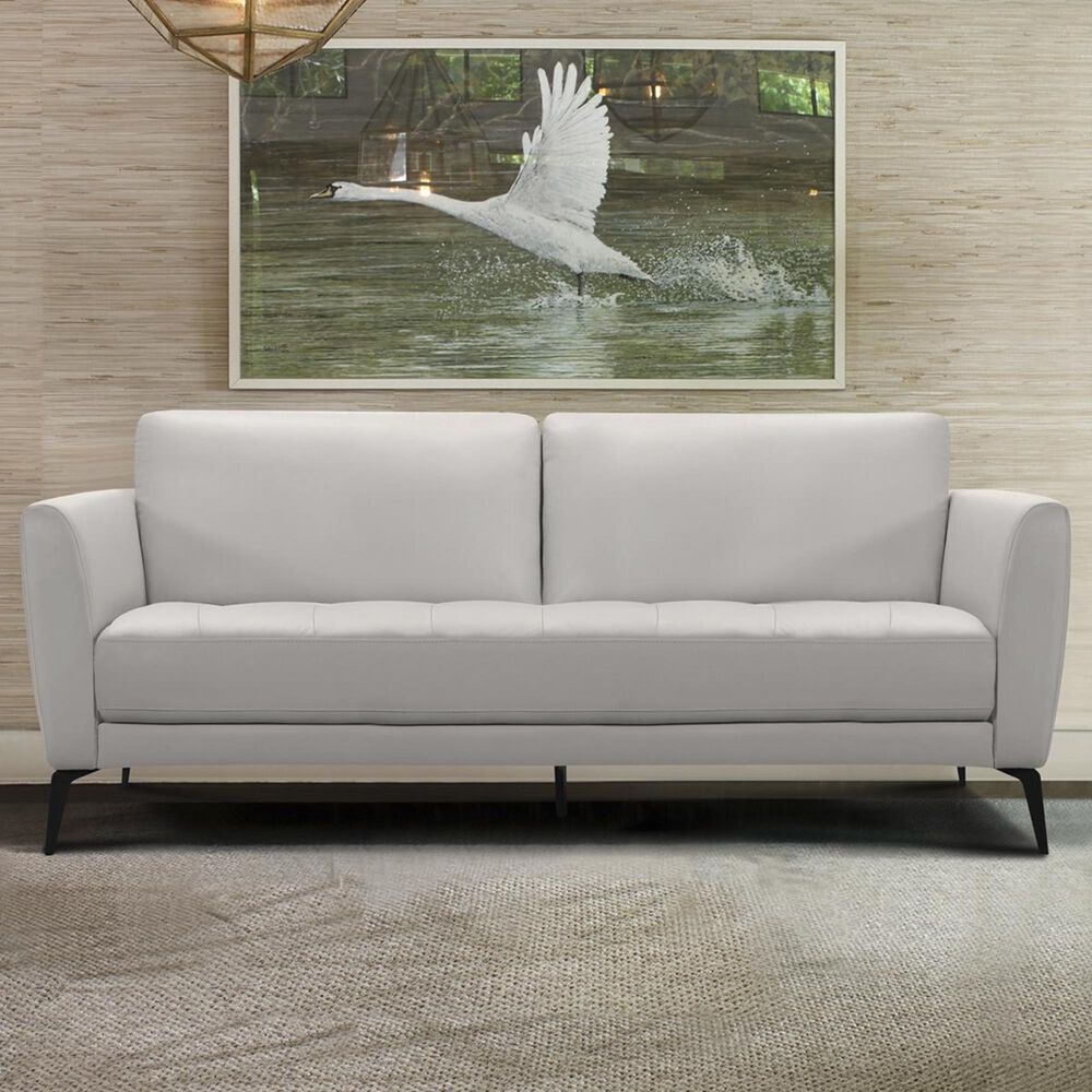 Blue River Hope Sofa in Dove Gray and Black Metal, , large