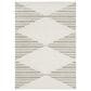 Oriental Weavers Cambria Diamond Stripe 9"10" x 12"10" Beige Area Rug, , large