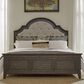 Belle Furnishings Paradise Valley Queen Upholstered Panel Bed in Saddle Brown, , large