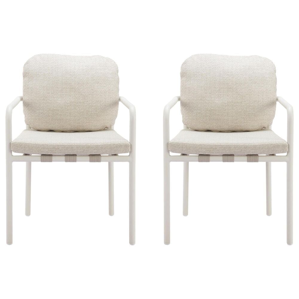 Zuo Modern Aite Patio Dining Chair in Beige &#40;Set of 2&#41;, , large