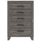 Ashley Sylveri 5-Drawer Chest in Gray, , large