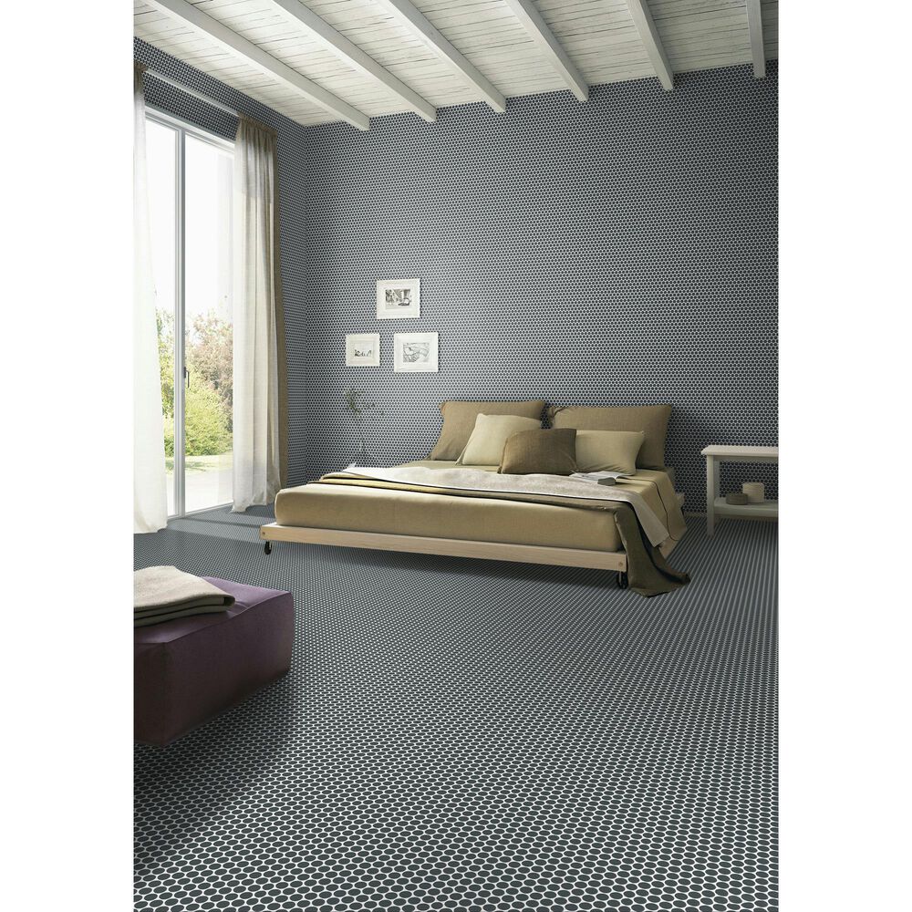 Dal-Tile Color Wheel Matte Chalkboard 13&quot; X 11&quot; Ceramic Mosaic Sheet, , large