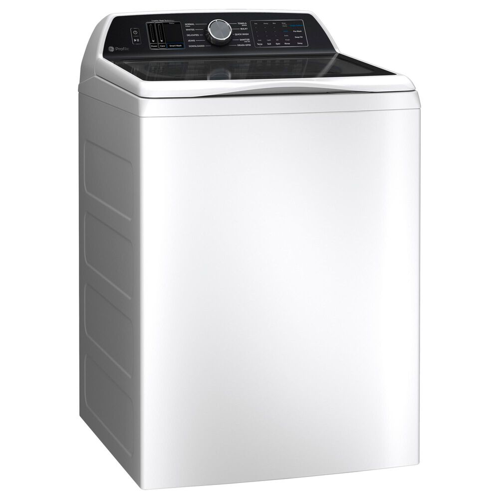 GE Profile 5.3 Cu. Ft. Top Load Washer with Agitator in White, , large