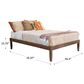 Linden Boulevard Portix Full Platform Bed in Walnut, , large