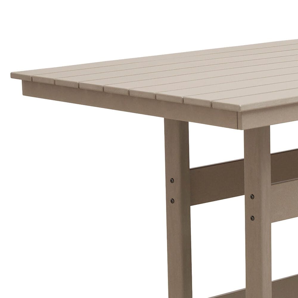 Ashley Seacliff Beach 7-Piece Patio Counter Height Dining Set in Medium Brown, , large