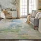 Nourison Prismatic Seafoam 12" x 15" Area Rug, , large