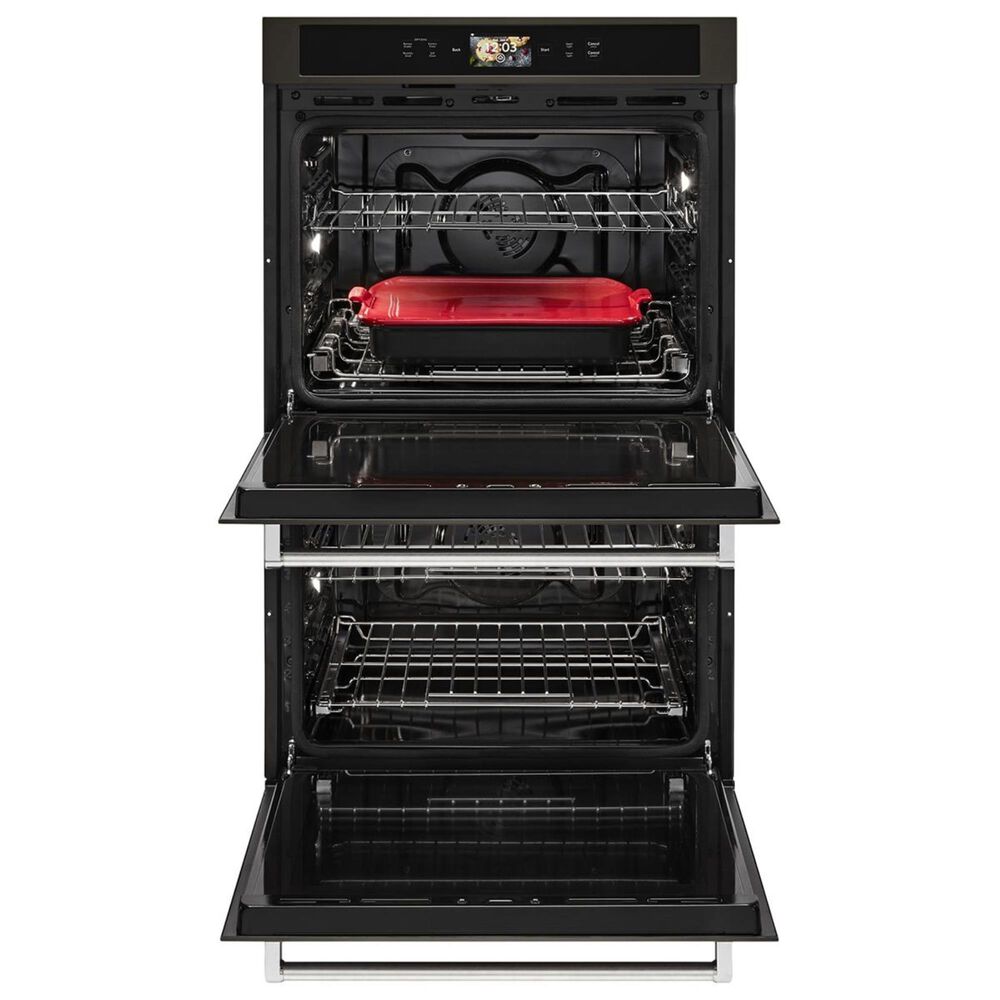 KitchenAid 30&quot; Double Wall Oven in Black Stainless Steel, , large