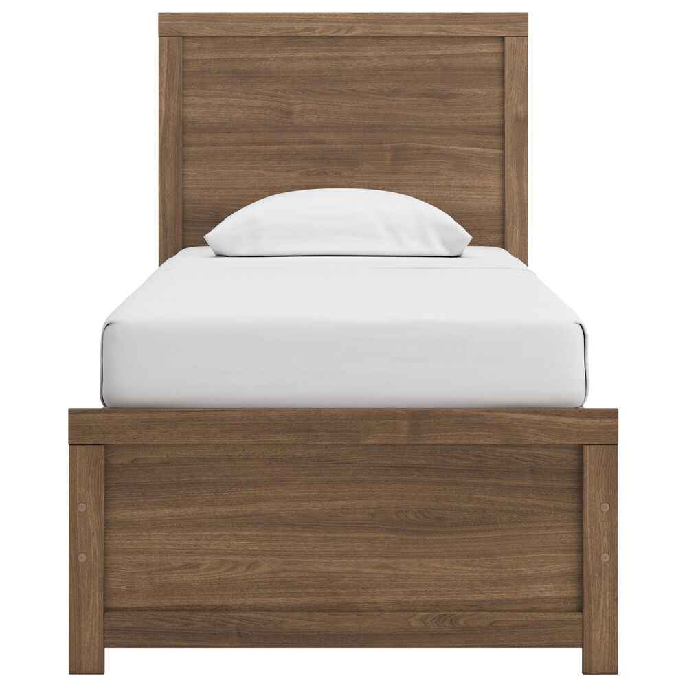 Ashley Broachmyn Twin Bed with Dresser, Chest, and Nightstand in Warm Auburn, , large