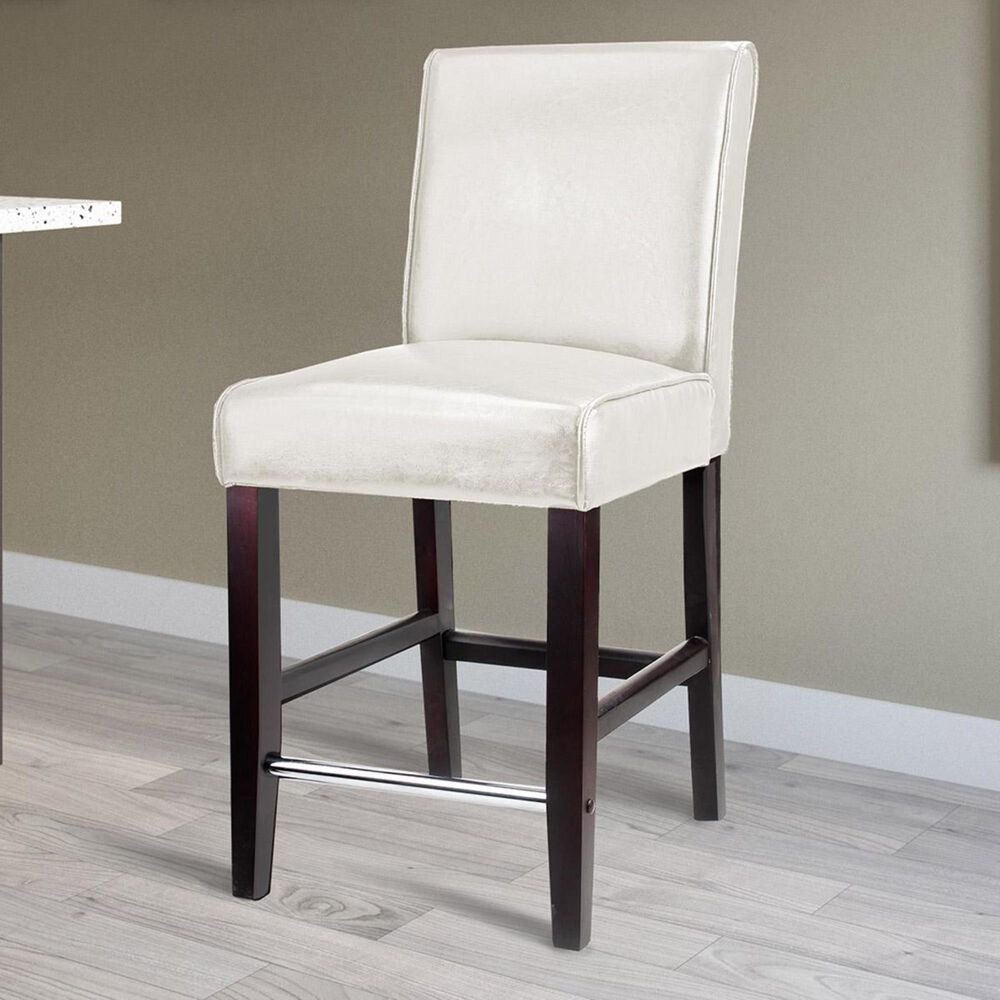 CorLiving Counter Height Stool in White, , large