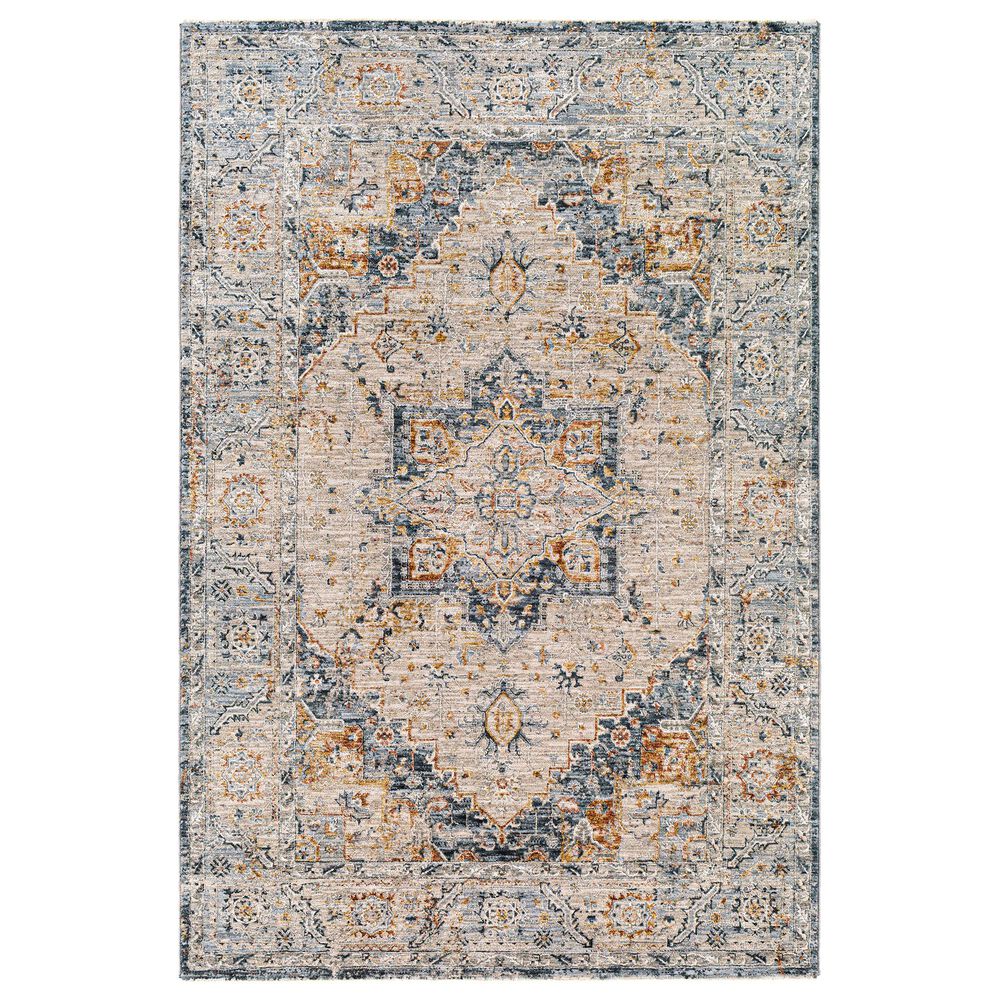 Surya Laila 5" x 7"6" Teal, Burnt Orange, Gray, Sage and Cream Area Rug, , large