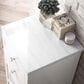 James Martin Vanities Athens 15" Left Single Bathroom Vanity in Glossy White with 3 cm Arctic Fall Solid Surface Top and Rectangle Sink, , large