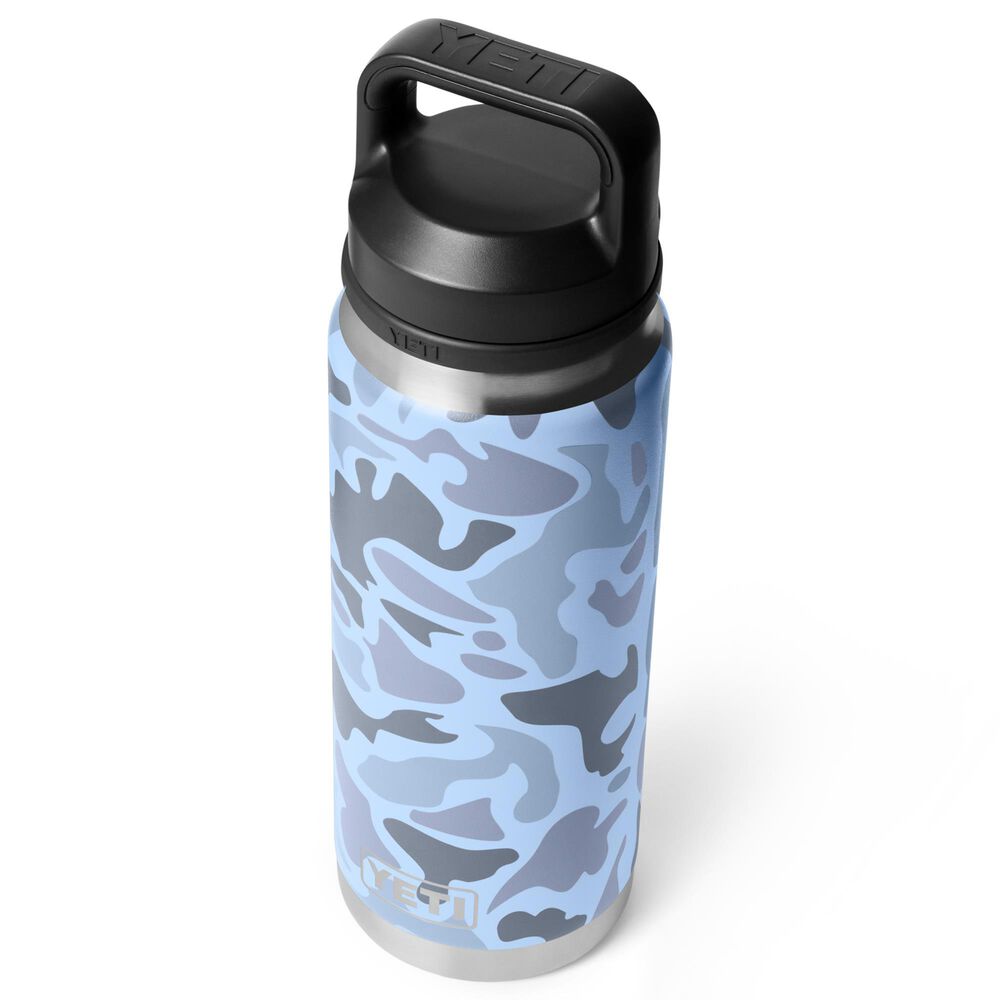 YETI Rambler 26 Oz Water Bottle with Chug Cap in Blue Camo, , large