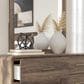 Ashley Fortlorn Bedroom Mirror in Walnut Brown, , large