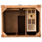 James Martin Vanities Brittany 30" Single Bathroom Vanity in Saddle Brown with 3 cm Victorian Silver Quartz Top and Rectangular Sink, , large
