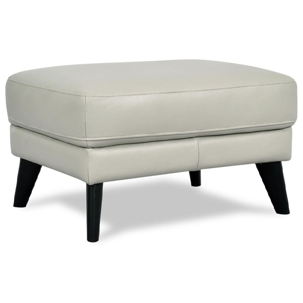 Chateau d'Ax Stationary Leather Chair and Ottoman Set in Beige, , large