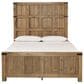 Millenium Ridgester 4 Piece Queen Panel Bedroom Set in Light Brown with USB Ports, , large
