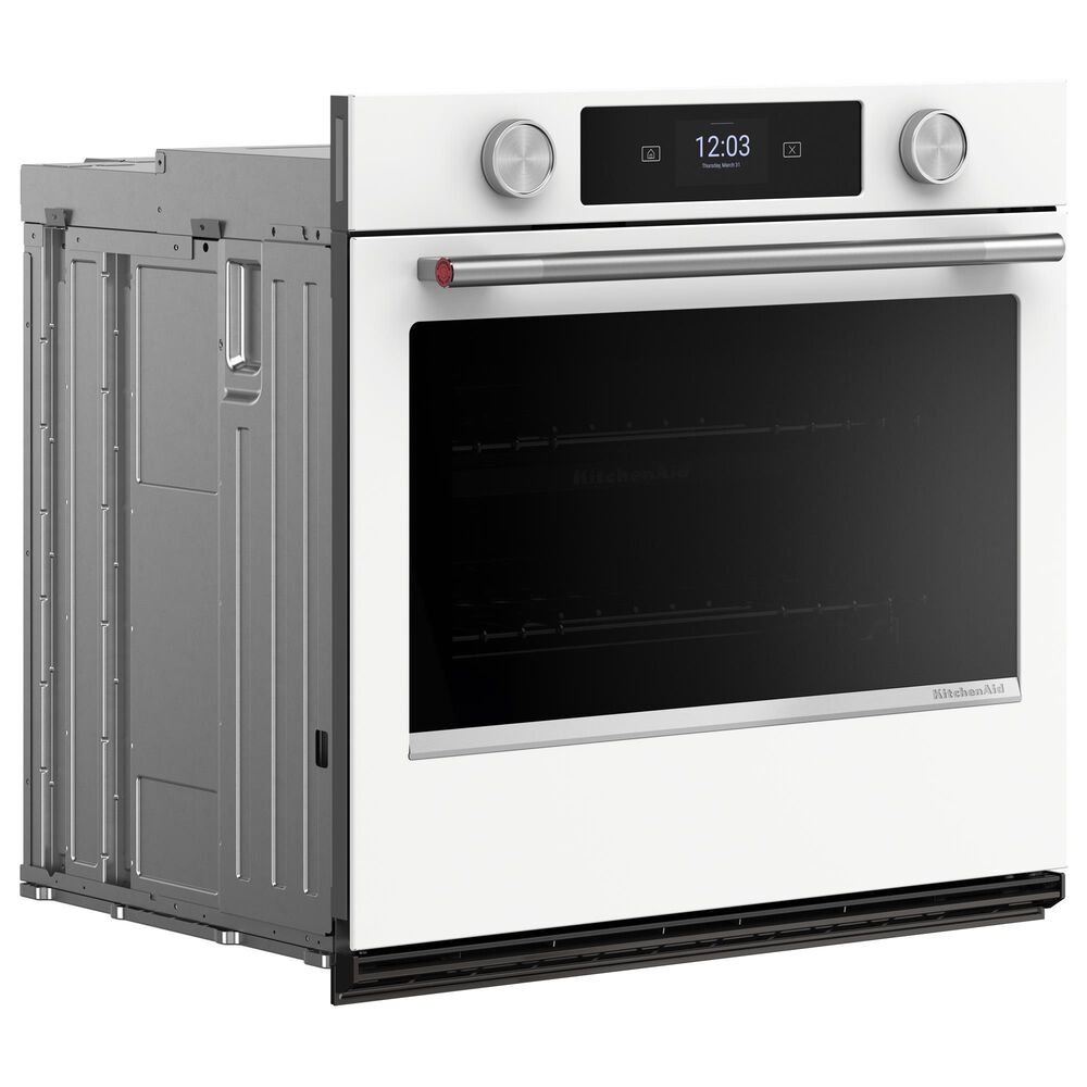 KitchenAid 30&quot; Single Wall Oven with Assisted Cook Cycles in White, , large