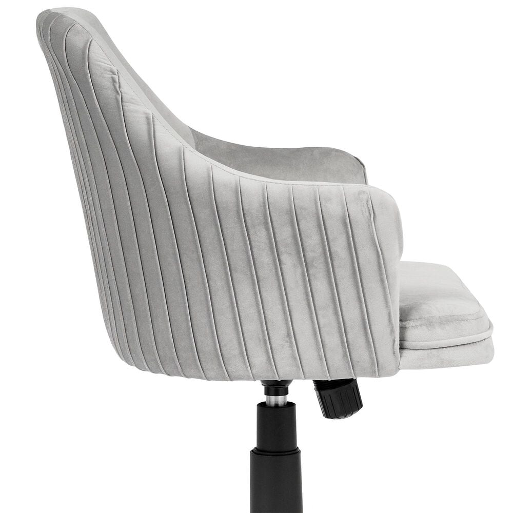 Impressions Vanity Adelyn Swivel Vanity Chair in Cool Grey, , large