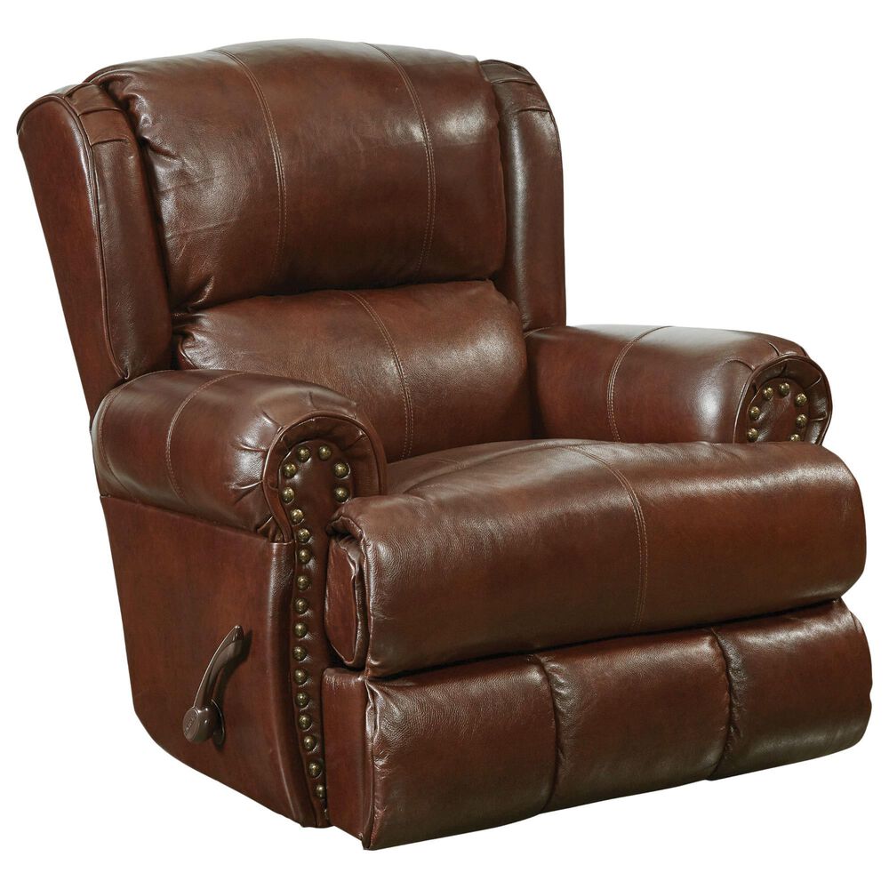 Catnapper Duncan Deluxe Glider Recliner in Walnut, , large