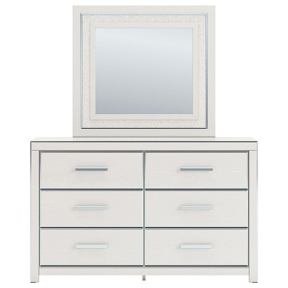 Ashley Zuraleus 3-Piece King Upholstered Platform Bedroom Set in Matte White, , large