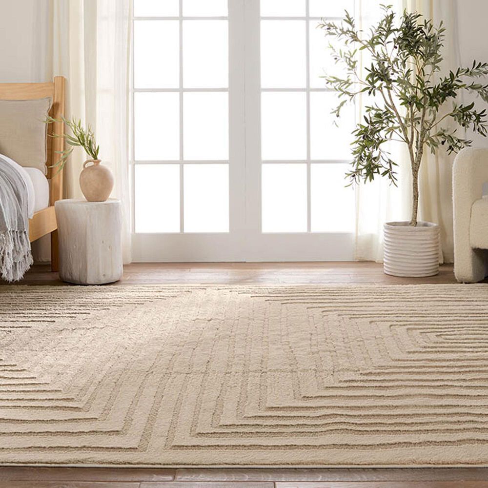 Jaipur Jaida Fantana Gray Morn and Humus 5&#39; x 7&#39; Area Rug, , large
