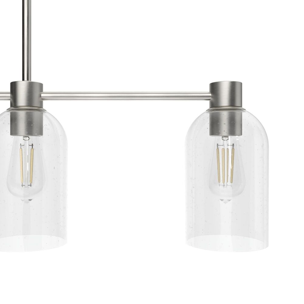 Hunter Lochmeade 4-Light Linear Chandelier in Brushed Nickel, , large