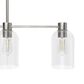 Hunter Lochmeade 4-Light Linear Chandelier in Brushed Nickel, , large