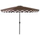 HOMLUX 10" Patio Umbrella with Lights in Dark Brown, , large