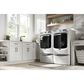 Maytag 5 Cu. Ft. Front Load Washer and 7.3 Cu. Ft. Gas Dryer Laundry Pair with Pedestal in White, , large