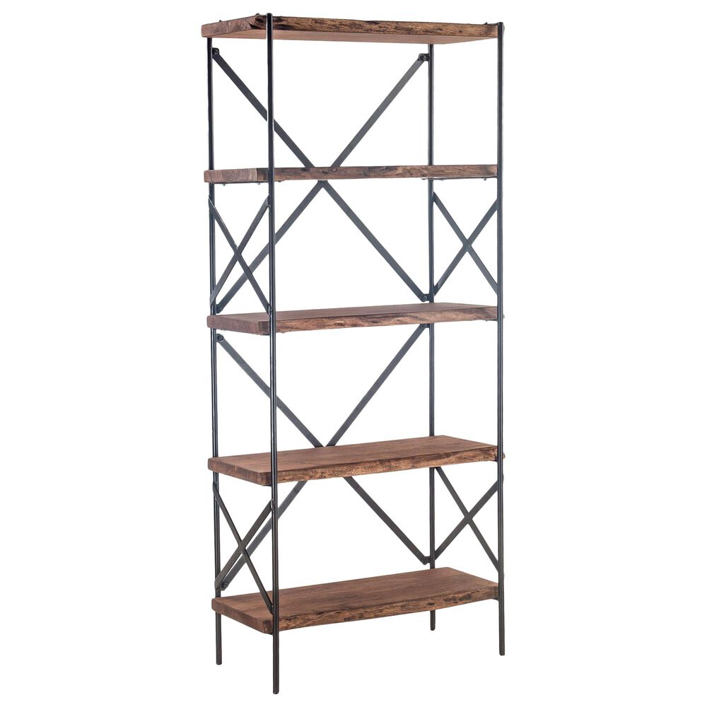 Home Trends & Design Organic Forge 34" Bookshelf in Antique Zinc, , large