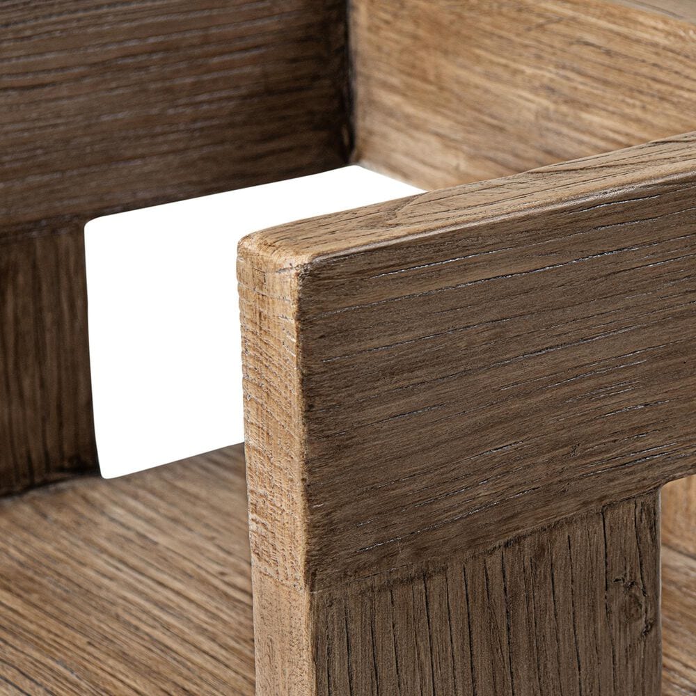 Jennifer Taylor Home Avenel Arm Chair in Heritage Medium Dark Brown, , large