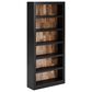 Ashley Wildenauer 3-Piece L-Shape Desk with Bookcase Set in Brown and Black, , large
