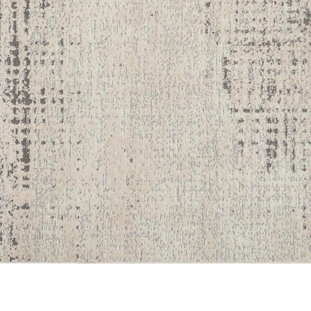 Nourison Rush 8&#39; Round Ivory and Beige Area Rug, , large