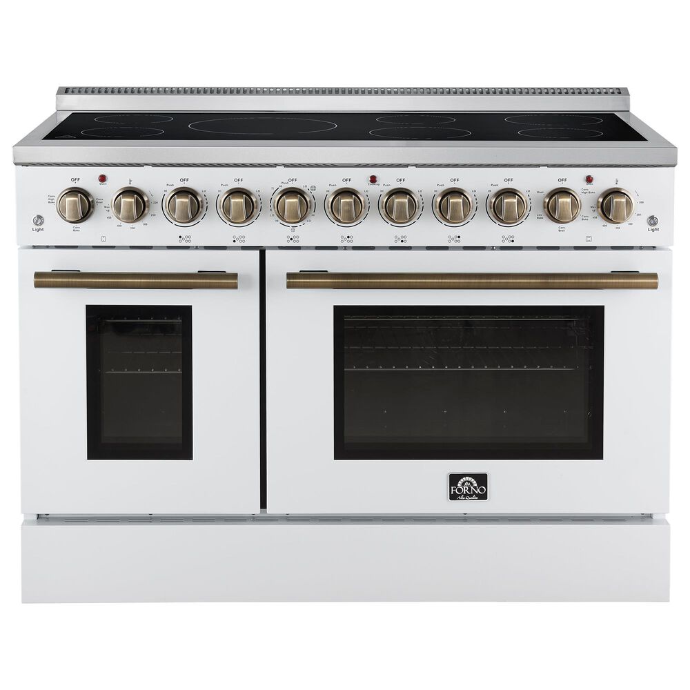 Forno Paolo 48" Freestanding Electric Range in White, , large