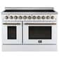 Forno Paolo 48" Freestanding Electric Range in White, , large