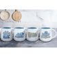Pavilion Yarned 22 Oz Mug in White and Soft Blue, , large