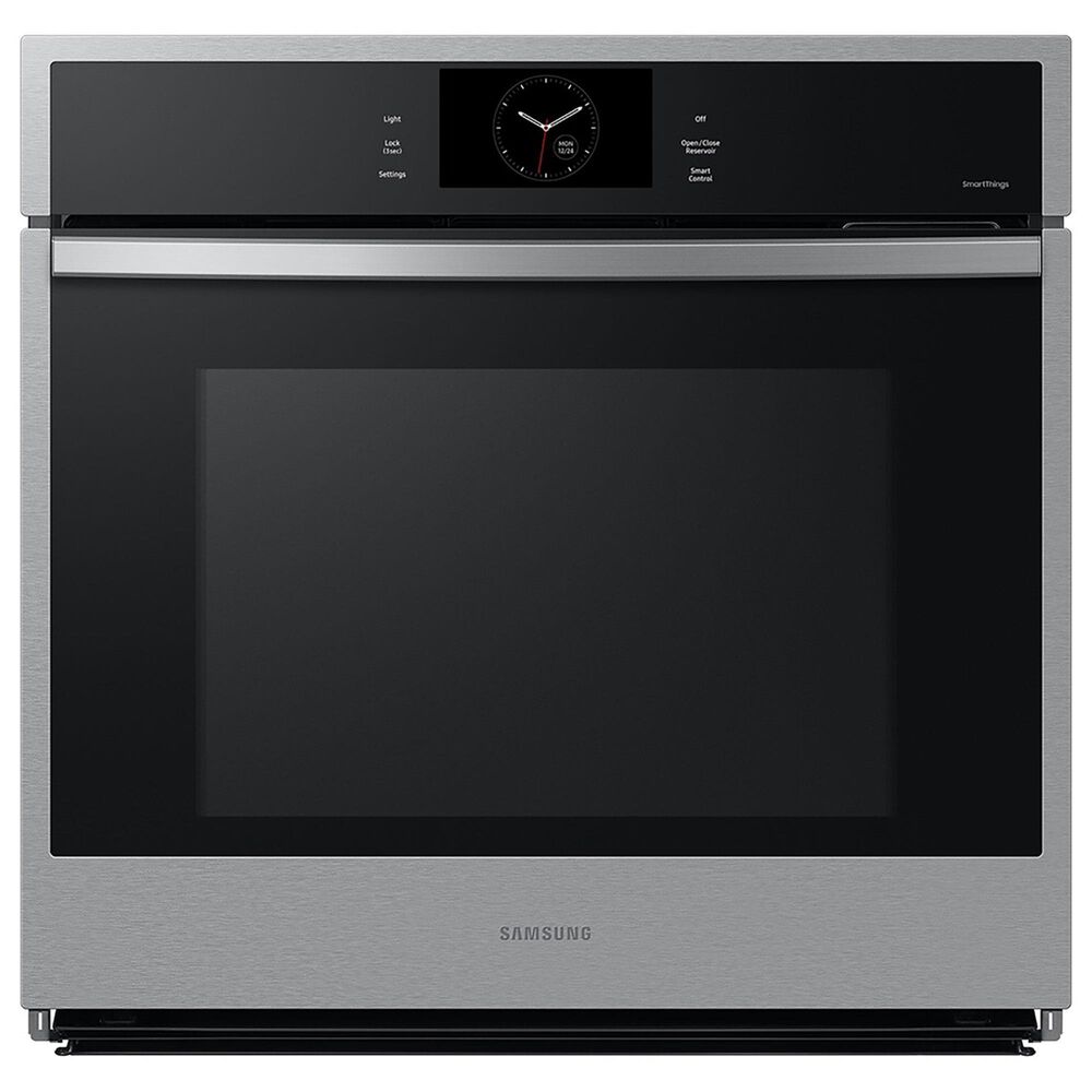 Samsung 2-Piece Kitchen Package with Stainless Steel 30&quot; Single Wall Oven and Black Stainless Steel 30&quot; Gas Cooktop, , large