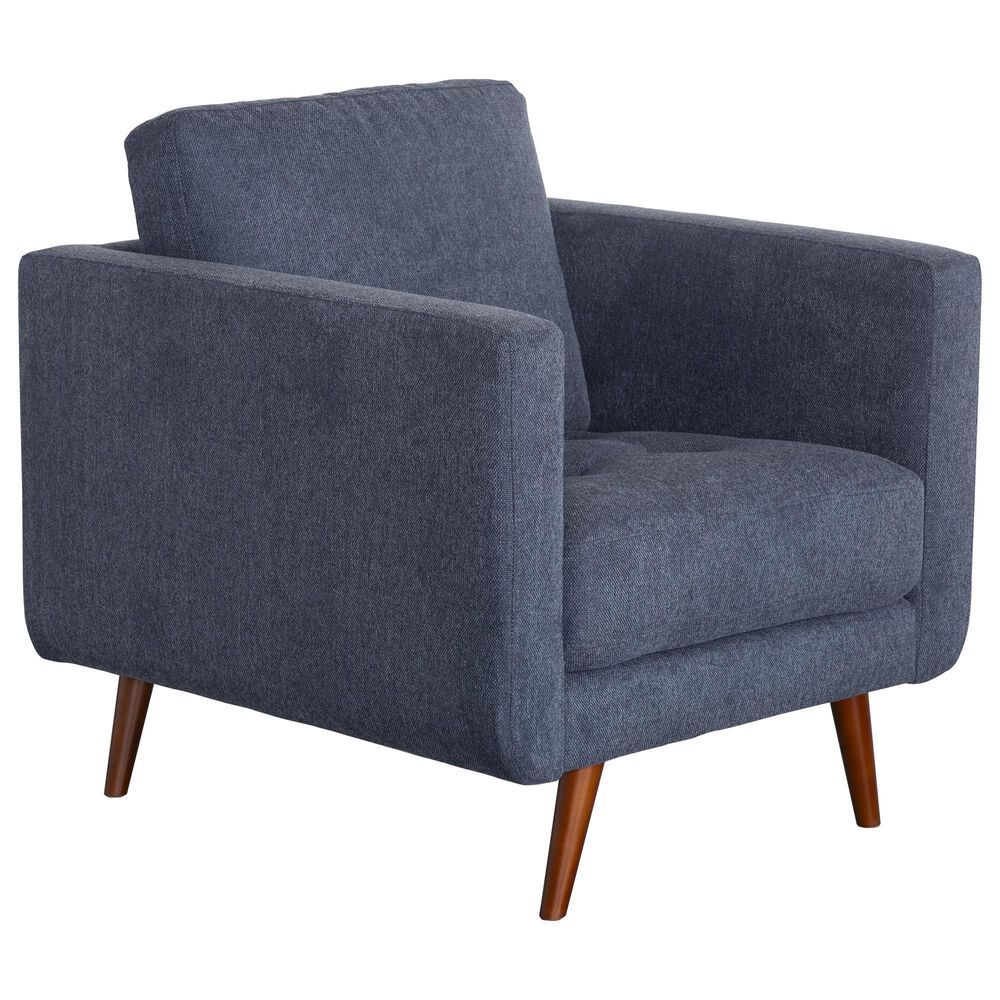 Apricot Liverpool Arm Chair in Denim, , large